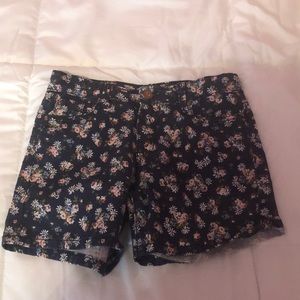 Floral Jean Shorts